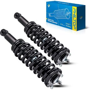 PHILTOP Front Complete Struts Shock Absorber for Explorer 2011-2013 2.0L, 3.5L, Quick Suspension 172620 172621, Struts with Coil Spring Assemblies SAA344 2 PCS