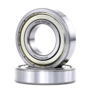 XiKe 2 Pcs 6207ZZ Double Metal Seal Bearings 35x72x17mm, Pre-Lubricated and Stable Performance and Cost Effective, Deep Groove Ball Bearings.