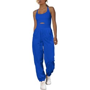 Senserise Womens Athletic Romper One Piece One Phectuits Belesuits Running Gyk Gym Activewear مع جيوب