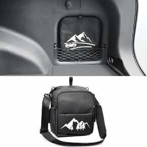 Upgrade RAV4 Trunk Organizer Car Side Pocket, Multifunctional Car Trunk Storage Organizer Backpack For Toyota RAV4 accessories 2019-2024 2025, Black, 1 PC