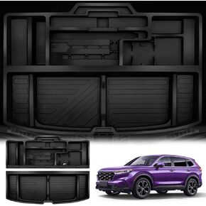 Trunk Organizer for Honda CRV 2025 2024 2023 (Not Hybrid) Waterproof Hidden Trunk Organizer Tray Storage Box for Honda CR-V Accessories 2025 2024 2023