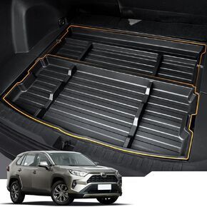 ترقية RAV4 Trunk Organizer Car Side Pocket ، حقيبة ظهر للتخزين الجذع متعددة الوظائف للسيارة لملحقات Toyota RAV4 2019-2024 2025 ، أسود ، 1 جهاز كمبيوتر in Kuwait