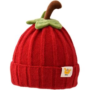 Kids Cute Fruit Crochet Hat Unisex Knitted Beanie Hat Christmas Hat Winter Warm Cap