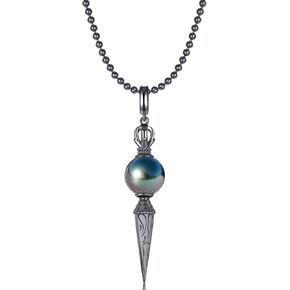 Tahitian Black Pearl Necklace, 10-11mm AAA Handpicked Natural Black Pearl Pendant with 18K Gold Plated Sterling Silver Chain, Luxury Gifts for Women, Wife, Mother, Girlfriend, Anniversary, Birthday, Valentines, Mothers Day