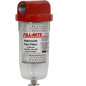 Fill-Rite F1810HC1 مرشح وقود صحن واضح