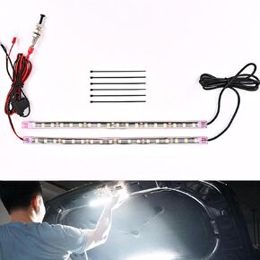 2 أجهزة كمبيوتر تحت LED LED Kit ، إضاءة أوتوماتيكية لخليج محرك مضاد للماء مع إضاءة عالمية 12V للشاحنة ، سيارات الدفع الرباعي ، RV ، قارب ، بيك آب للشحن