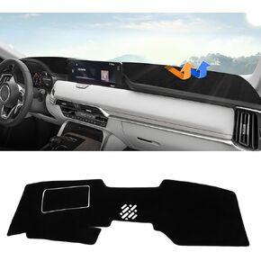 Autorder Dashboard Cover Mat for 2024 2025 Mazda CX-90 CX90 Accessories Dash Cover Upgrade Velvet Dash Mat UV Rays Protector(with HUD)
