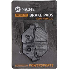 NICHE Brake Pad Set for Yamaha Raider Vmax V Star 950 Stryker 3D8-25806-00-00 Rear Semi-Metallic