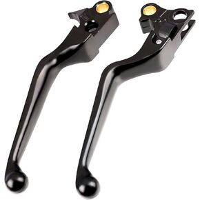 Motorcycle Brake Clutch Lever Set for Harley Davidson 1996-2003 Sportster XL, 1996-2017 Dyna (Except 2016-2017 FXDLS) 1996-2014 Softail and 1996-2007 Touring Models Replacement Accessories Parts Black