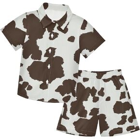 visesunny Baby Toddler Boys 2 Pieces T-shirts and Shorts Floral Tops & Shorts Summer Outfits 3-10 Years Clothes