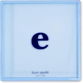 kate spade new york Initial Decorative Initial Tray, Personalized Acrylic Vanity Letter Tray, Just Mine (S)