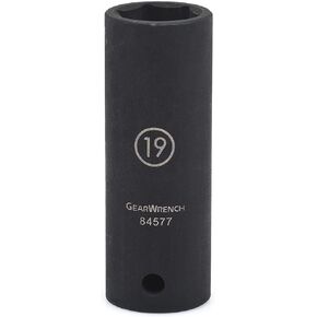 Gearwrench 1/2 "Drive 6 Pt. Socket Deep Impact ، 19mm - 84577n