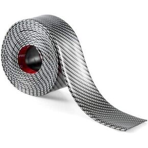 WOIWO 1PCS Carbon Fiber Molding Strips Soft Black Decorative Bumper Bars DIY Threshold Protection Stickers Edge Guard Plate Car Sticker 2m