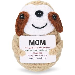 Emotional Support Friendship Sloth - Birthday Gift for Women - Fun Friendship Gift for Female Friends, Best Friends, Coworkers, and Classmates - Positive Crochet Animals
