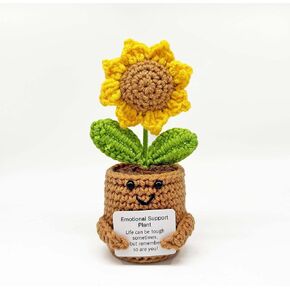 Emotional Support Nuggets Turtle Gifts Positive Crochet Animals Handmade Funny Birthday Gifts for Women Cute Stuff Inspirational Motivational Turtle Decor