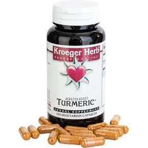 منتجات Kroeger Herb ، مكمل الدعم المشترك ومضادات الأكسدة الكركم 900mg - نباتي ، غير محلي ، بدون مواد حافظة أو مواد حشو ، مصنوعة في الولايات المتحدة الأمريكية
