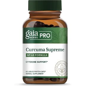 Gaia Herbs PRO Curcuma Supreme NF-kB Formula - Immune Support Supplement - Contains Turmeric Extract & Black Pepper Extract - 120 Liquid Phyto-Caps