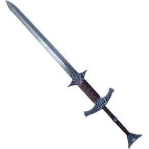 Skyrim Steel Greatsword 10.1" Metal Game Weapon Collectible Desktop Decoration Keychain BJDs