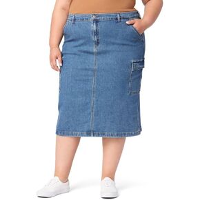 Levi Strauss Signature Gold Women's Everyday Cargo Midi Skirt (Available in Plus)