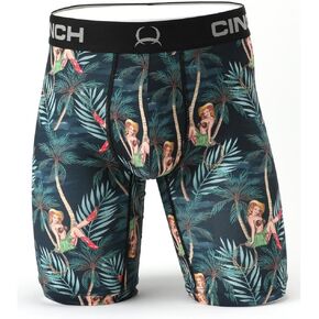 Cinch Men's 9" Pin Up Hawaiian Boxer Brief