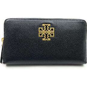 Tory Burch Women's Leather Britten Zip Continental Wallet (Black)