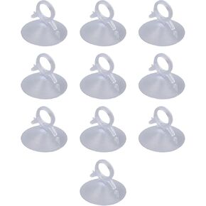 10pcs PVC Mini Finger Buckle Sucker, Transparent Heavy Duty Suction Cup with Pull Ring Buckle, Portable Glass Puller for Solar Panel, Car, and Ceramic Tile