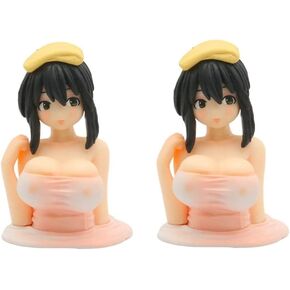 gofidin 2 Pcs Chest Shaking Car Ornaments, Sexy Figure Car Decor Car Dashboard Decorations Kawaii Action Figure Beauty Doll Car Center Console Sculpture Model