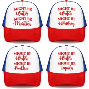 Jagely 4 PCS Trucker Hat for Women Joke Funny Baseball Cap Cap Classic Capable for Women Men Gifts