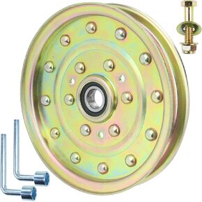 3 Pack 1-633109 Idler Pulley Replaces eXmark 1-633109 Idler Pulley Toro 1-633109 Pulley eXmark 126-7685 Idler Pulley eXmark 116-4667 Toro 132-9424 Flat Idler Pulley for eXmark Lazer Z Mowers