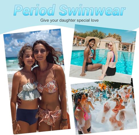 ToVii Period Swimwear for Teen Girls Leak Proof Period Bathing Suit for Women Bikini Bottom in Saudi Arabia