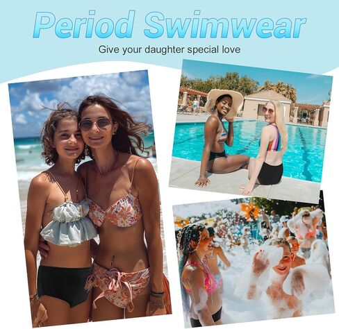 ToVii Period Swimwear for Teen Girls Leak Proof Period Bathing Suit for Women Bikini Bottom in Saudi Arabia