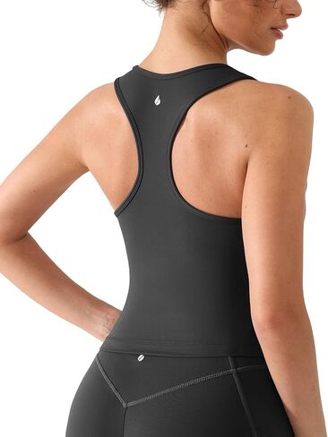 Buttery Soft Scoop Neck Athletic Tank Tops for Women with Built in Bra Waist Length Racerback Yoga Fitted Tank Top in Saudi Arabia