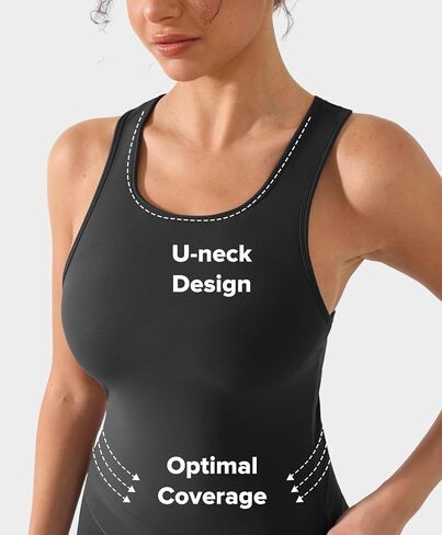 Buttery Soft Scoop Neck Athletic Tank Tops for Women with Built in Bra Waist Length Racerback Yoga Fitted Tank Top in Saudi Arabia