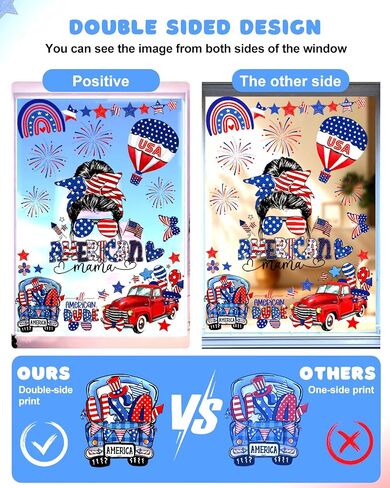 Valentines Day Window Clings - 9 Sheets 105 Pcs Reusable Happy Valentines Day Decorations for Home Office, Heart Shape Stickers for Glass, Double-Sided Large Window Decals in Saudi Arabia