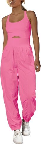 SENSERISE Womens Athletic Romper One Piece Workout Jumpsuits Running Hiking Outfit Gym Clothes Activewear with Pockets in Kuwait