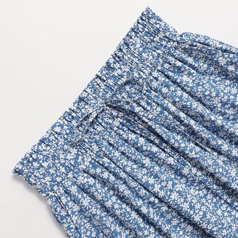 Women's Elastic Waist Skirt Floral Casual Skirt with Pockets in Spring Summer and Autumn in Kuwait