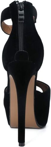 Enelauge Women's Sexy Ankle Straps Peep Toe Buckle Platform Stiletto Wedding Party High Heels Sandals in Kuwait