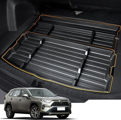 Upgrade RAV4 Trunk Organizer Car Side Pocket, Multifunctional Car Trunk Storage Organizer Backpack For Toyota RAV4 accessories 2019-2024 2025, Black, 1 PC in Saudi Arabia