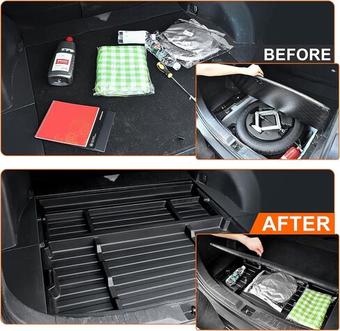 Upgrade RAV4 Trunk Organizer Car Side Pocket, Multifunctional Car Trunk Storage Organizer Backpack For Toyota RAV4 accessories 2019-2024 2025, Black, 1 PC in Saudi Arabia