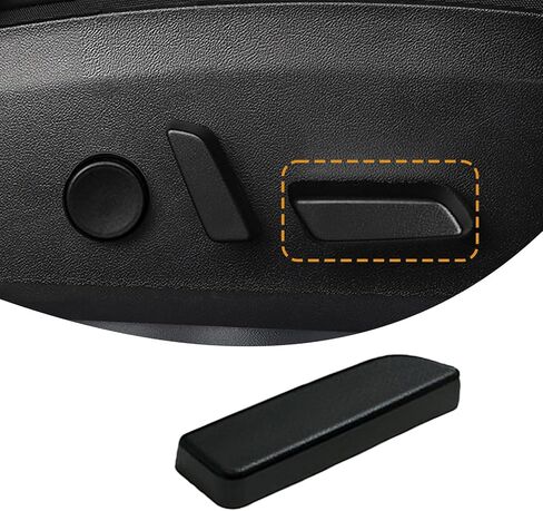 Seat Adjustment Button Compatible with Tesla Model 3/Y 2021 2022 2023 2024, Passenger Side Seat Cushion Forward Adjustment Button Cover Replacement, Replaces Part 1098842-00-D (Black) in Kuwait
