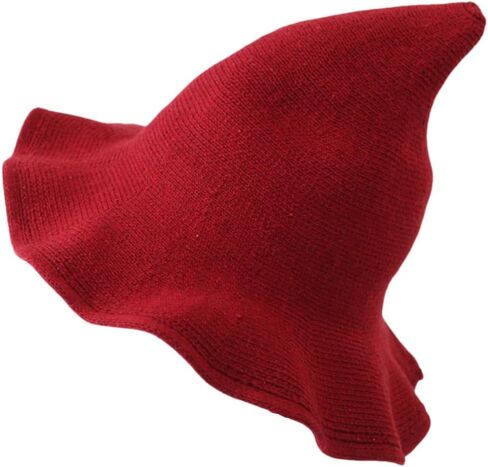 Witch Hat Knit Wool Wide Brim Witch Hat Halloween Cosplay Costume Accessory Daily Girls Wizard Hat in Saudi Arabia
