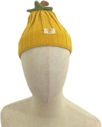 Kids Cute Fruit Crochet Hat Unisex Knitted Beanie Hat Christmas Hat Winter Warm Cap in Kuwait