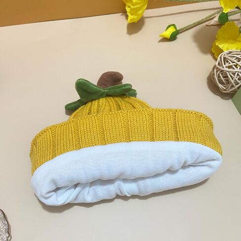 Kids Cute Fruit Crochet Hat Unisex Knitted Beanie Hat Christmas Hat Winter Warm Cap in Kuwait