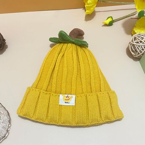 Kids Cute Fruit Crochet Hat Unisex Knitted Beanie Hat Christmas Hat Winter Warm Cap in Kuwait
