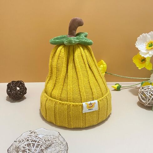 Kids Cute Fruit Crochet Hat Unisex Knitted Beanie Hat Christmas Hat Winter Warm Cap in Kuwait