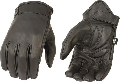 Milwaukee Leather Men Men's Premium Leather Leather Short Wrist Gloves ، Black Mg7510 in Kuwait