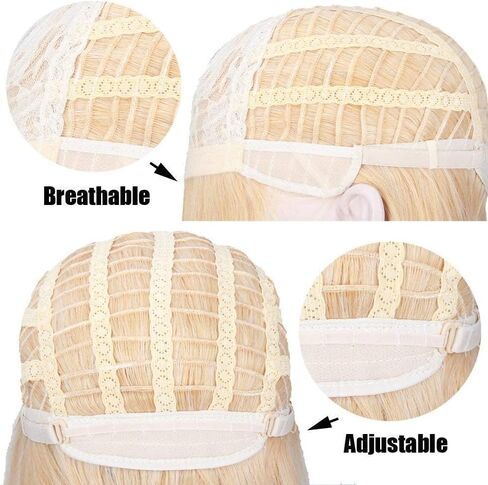 RightOn 12 Inches Green Wig Short Cosplay Wigs for Costume Party and Dress Up Short Wigs for Men and Women Halloween with Wig Cap in Saudi Arabia