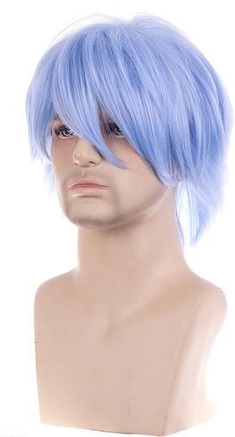 RightOn 12 Inches Green Wig Short Cosplay Wigs for Costume Party and Dress Up Short Wigs for Men and Women Halloween with Wig Cap in Saudi Arabia