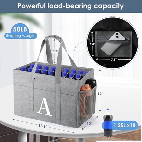 TRSODD ممرضات هدايا الأسبوع للنساء تقدير هدايا عيد ميلاد للنساء أكياس البقالة قابلة للطي 10 جالون كبيرة تحميل فائدة كبيرة in Kuwait