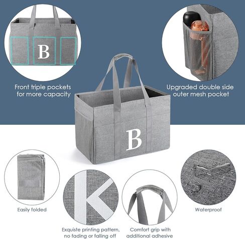 TRSODD ممرضات هدايا الأسبوع للنساء تقدير هدايا عيد ميلاد للنساء أكياس البقالة قابلة للطي 10 جالون كبيرة تحميل فائدة كبيرة in Kuwait